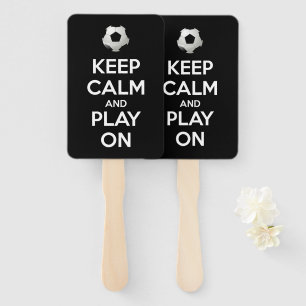 Keep Calm and Play On Hand Fan