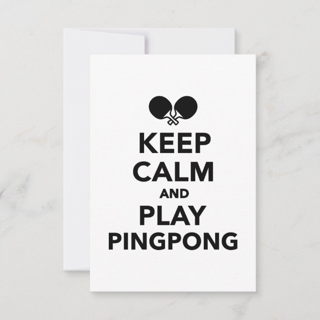 Keep calm and play Ping Pong (Front)