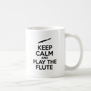 Keep Calm And Play The Flute Coffee Mug