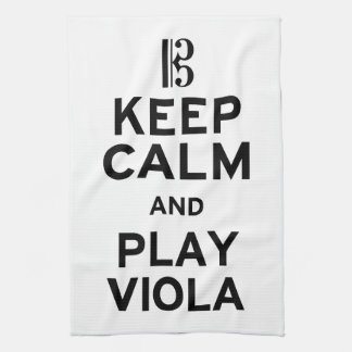 Keep Calm and Play Viola Kitchen Towel