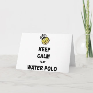 Keep Calm and Play Water Polo Products Card