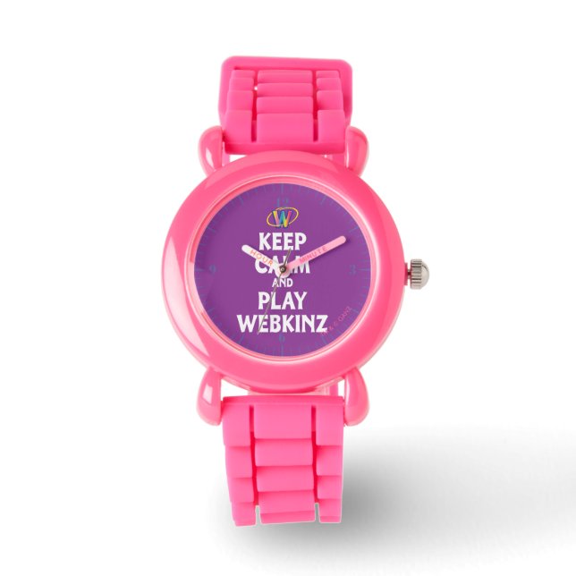 Keep Calm And Play Webkinz Watch (Front)