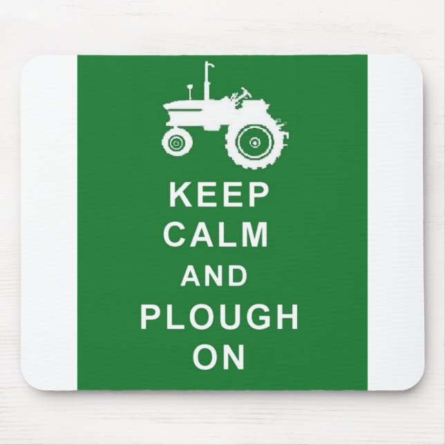KEEP CALM AND PLOUGH MOUSEPAD BIRTHDAY CHRISTMAS (Front)