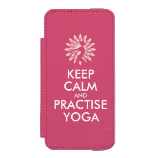 Keep calm and practise yoga incipio watson™ iPhone 5 wallet case