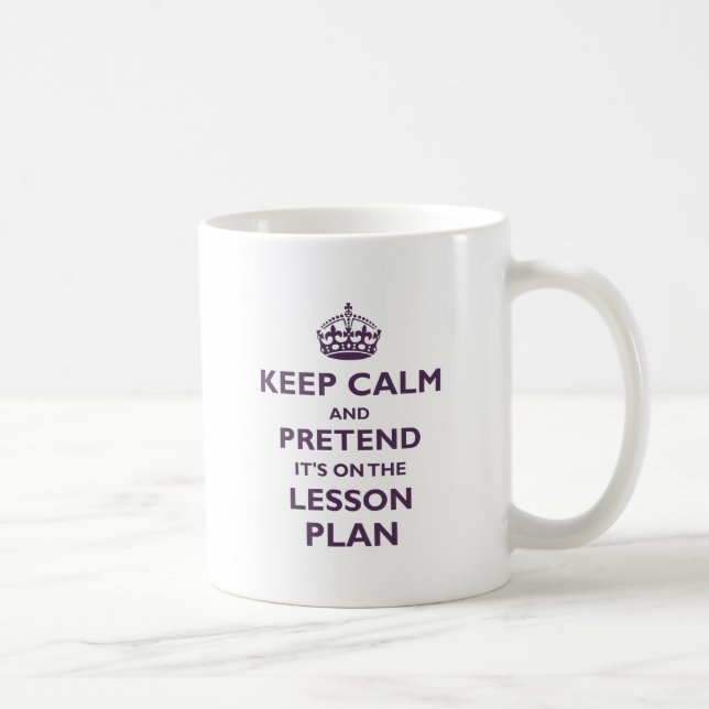 Keep Calm And Pretend Coffee Mug (Right)
