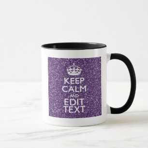 Keep Calm and Purple Mauve Mug