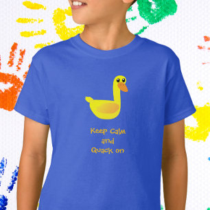 Keep Calm and Quack on Duck Humour T-Shirt