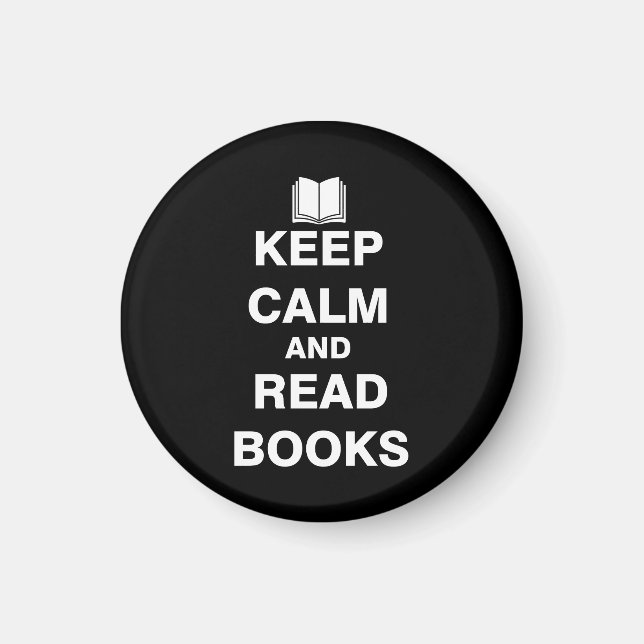 Keep Calm and Read Books Magnet (Front)