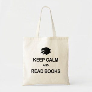 Keep Calm and Read Books Tote Bag
