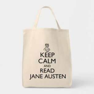 Keep Calm And Read Jane Austen Tote Bag