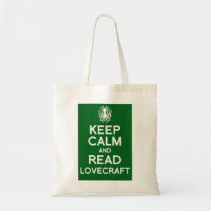 Keep calm and read Lovecraft book bag