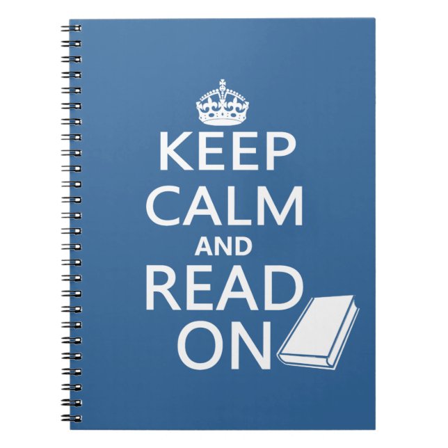 Keep Calm and Read On Notebook (Front)