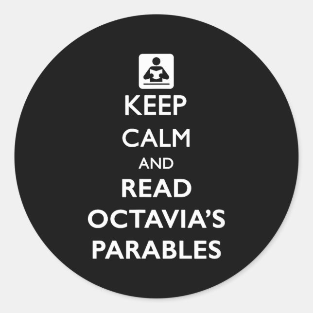 Keep Calm And Read Parables  Classic Round Sticker (Front)