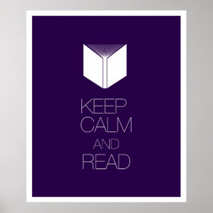 Keep Calm and Read Poster