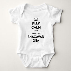Keep Calm and Read the Bhagavad Gita Baby Bodysuit