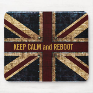 keep calm and reboot mousepad