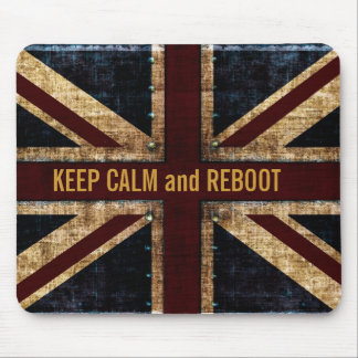 keep calm and reboot mousepad