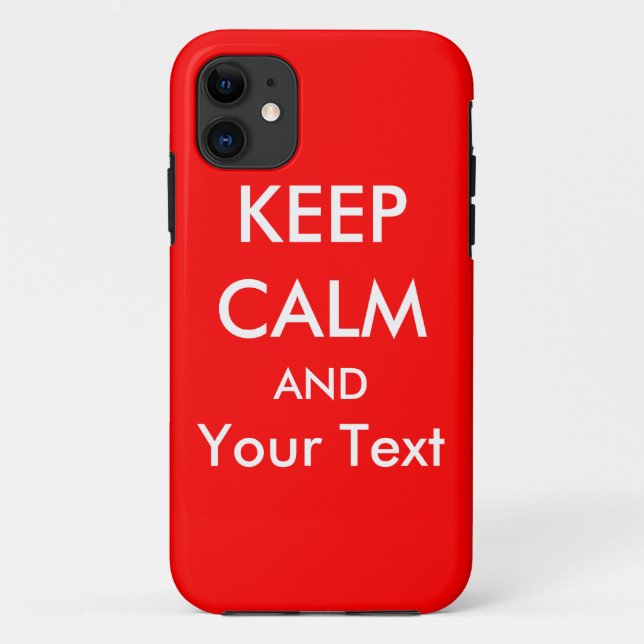 KEEP CALM AND - Red Custom iPhone 5 Case (Back)
