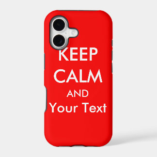 KEEP CALM AND - Red Custom iPhone 5 Case