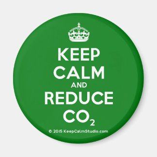Keep Calm and Reduce CO2 Magnet