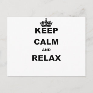 KEEP CALM AND RELAX.png Postcard
