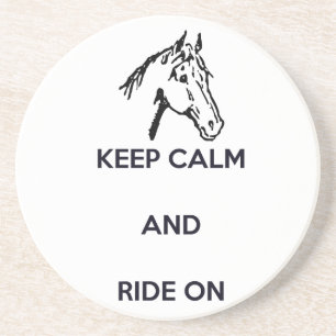 Keep Calm and Ride On Coaster
