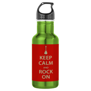 Keep Calm and Rock On! 532 Ml Water Bottle
