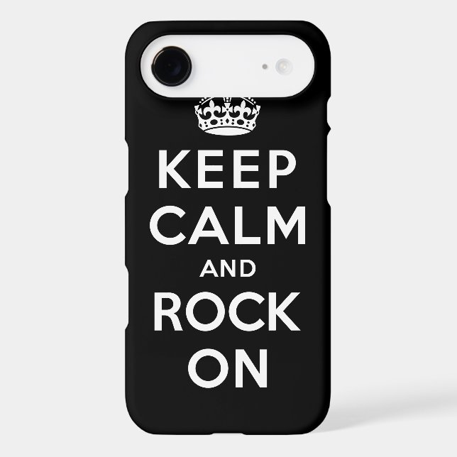 Keep Calm and Rock On Case-Mate iPhone Case (Back)