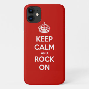 Keep Calm and Rock On iPhone 11 Case