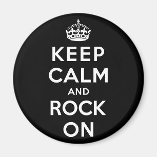 Keep Calm and Rock On Magnet