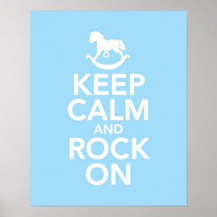 Keep Calm and Rock On print or poster