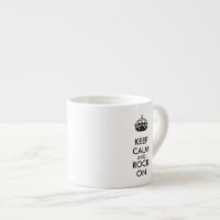 Keep Calm and Rock On White Kraft Paper