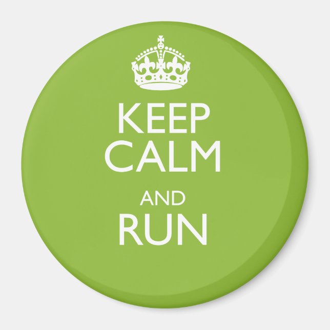 KEEP CALM AND RUN MAGNET (Front)