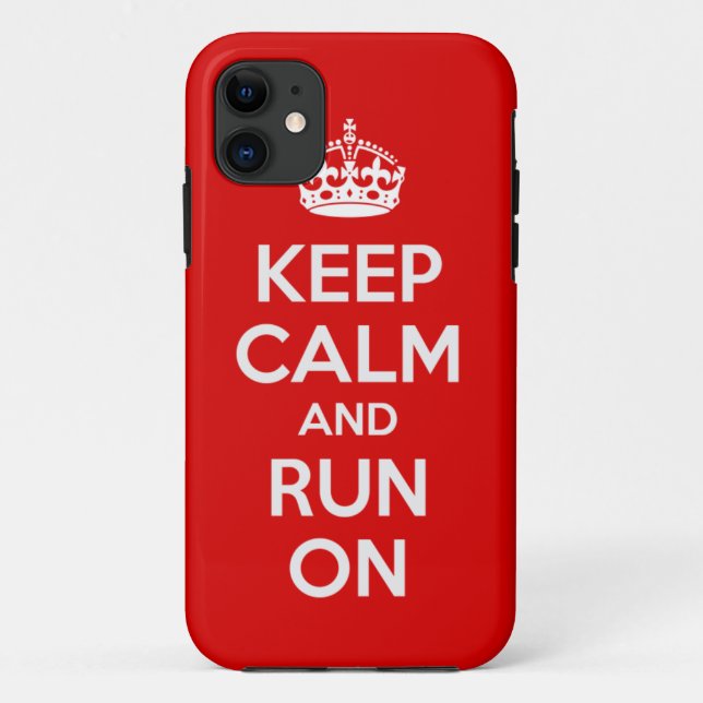 Keep Calm and Run On iPhone 5 Case Cover (Back)