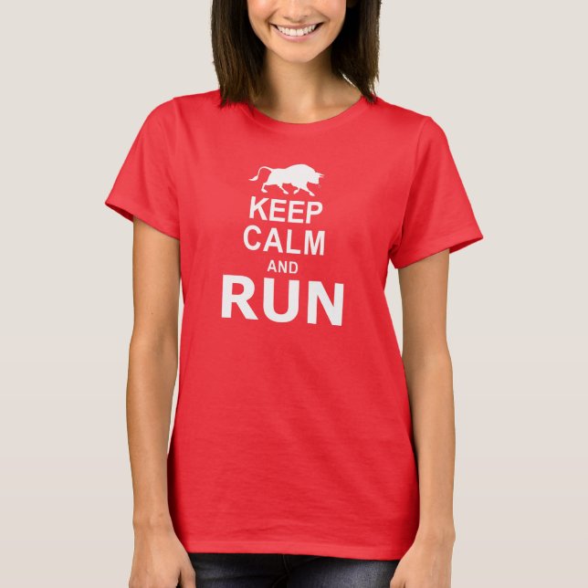 KEEP CALM and RUN T-Shirt (Front)