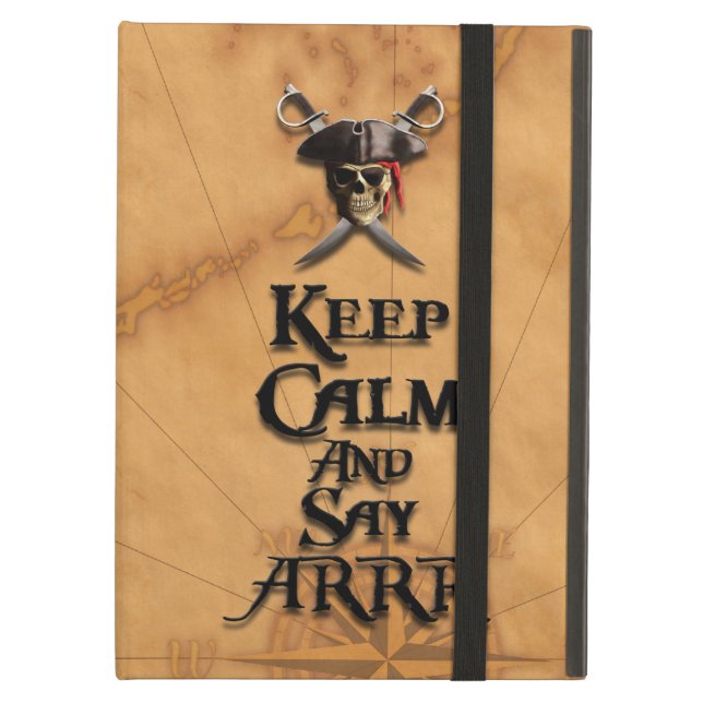 Keep Calm And Say ARRR iPad Air Cover (Front Closed)