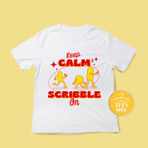 Keep Calm And Scribble On Author Unisex T-shirt