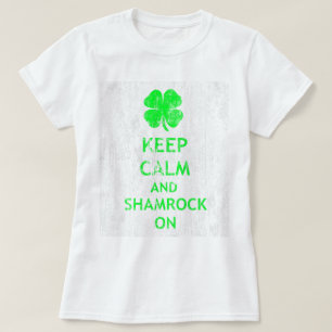 Keep Calm and Shamrock On DS T-Shirt
