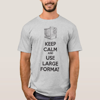 Keep Calm and Shoot Large Format T-Shirt