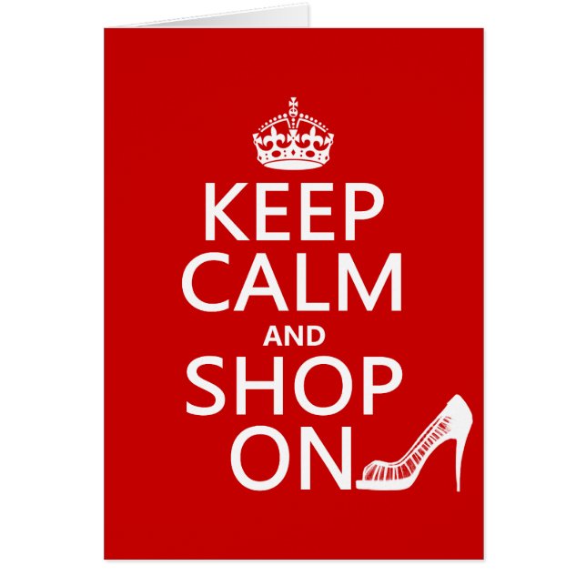 Keep Calm and Shop On - all colours (Front)