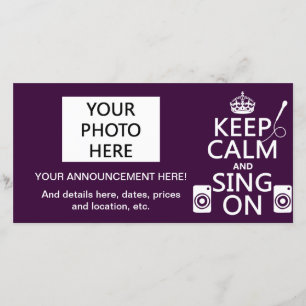 Keep Calm and Sing On (Karaoke) Announcement