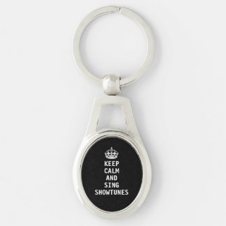 Keep Calm and Sing Showtunes Keychain