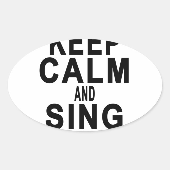 KEEP CALM AND SING SOFT KITTY.png Oval Sticker (Front)