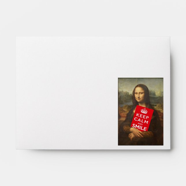 Keep Calm And Smile Envelopes (Front)