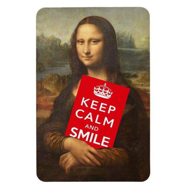 Keep Calm And Smile Magnet (Vertical)