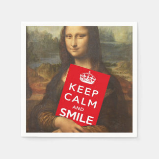 Keep Calm And Smile Napkin