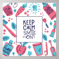 Keep Calm And Smile On | Cute Phrase