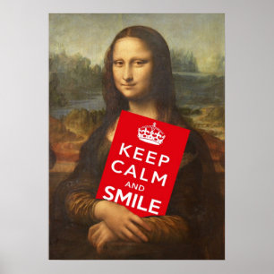Keep Calm And Smile Poster