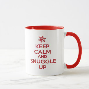 Keep Calm And Snuggle Up Mug (Red)