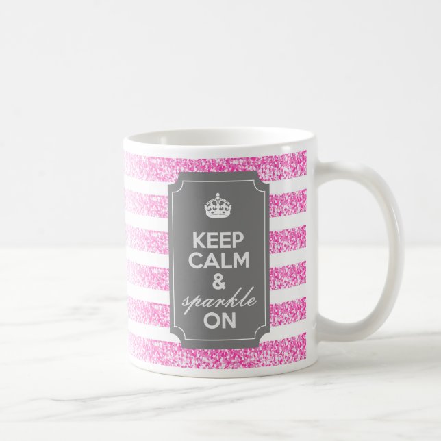 Keep Calm and Sparkle On Coffee Mug (Right)